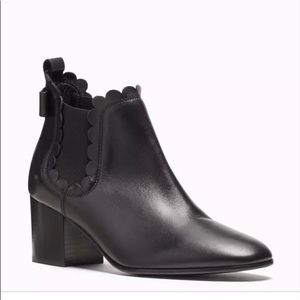 Kate Spade Black Garden Boots Size 8